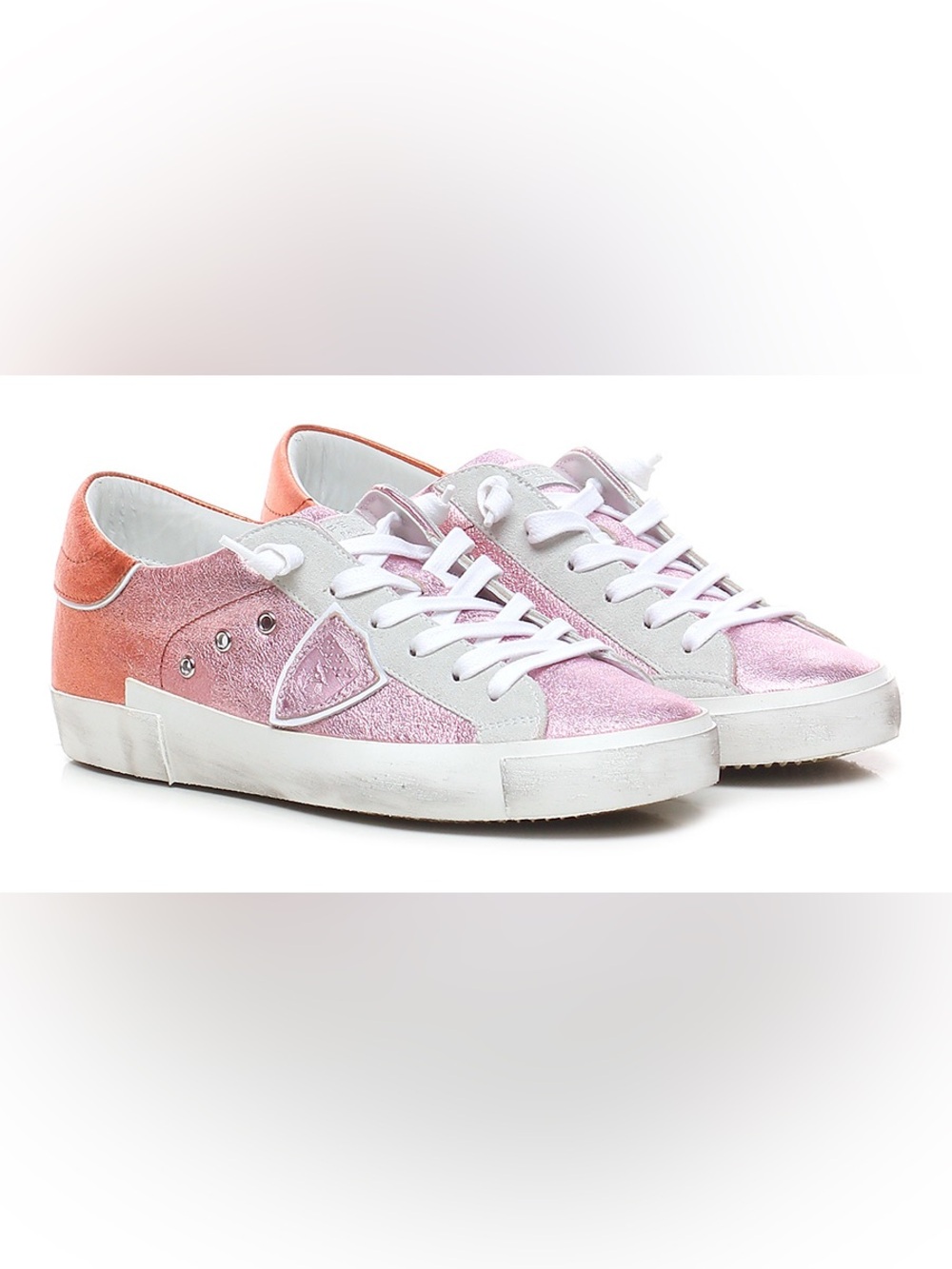 PHILIPPE MODEL Donna Sneaker Orange + Pink
